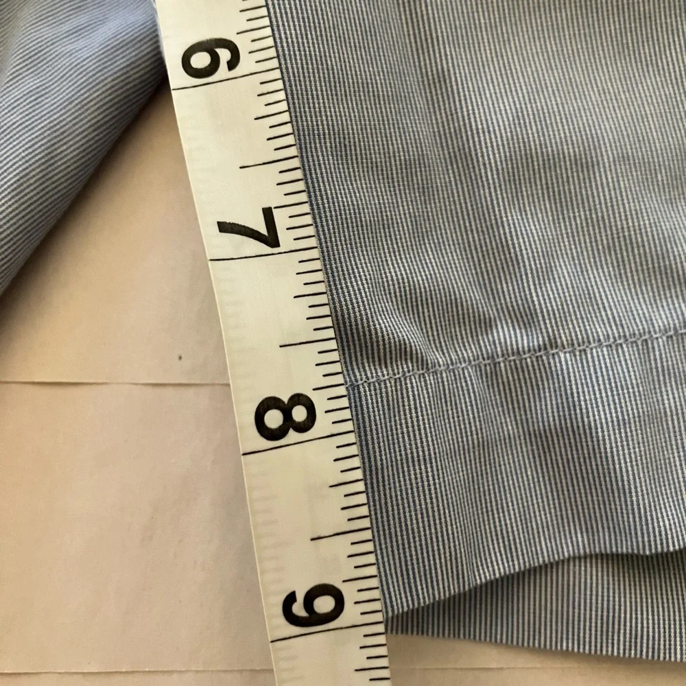 Polo Ralph Lauren Men’s Shorts Sz 30 Blue‎ Striped Cotton 9” Inseam Preppy Beach